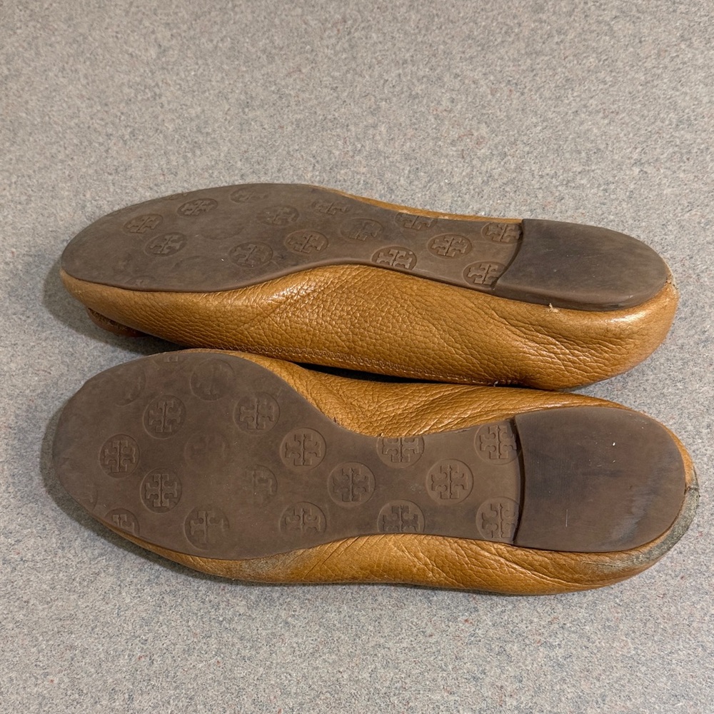 Tory Burch Women's Brown Leather Loafers - Picture 4 of 6